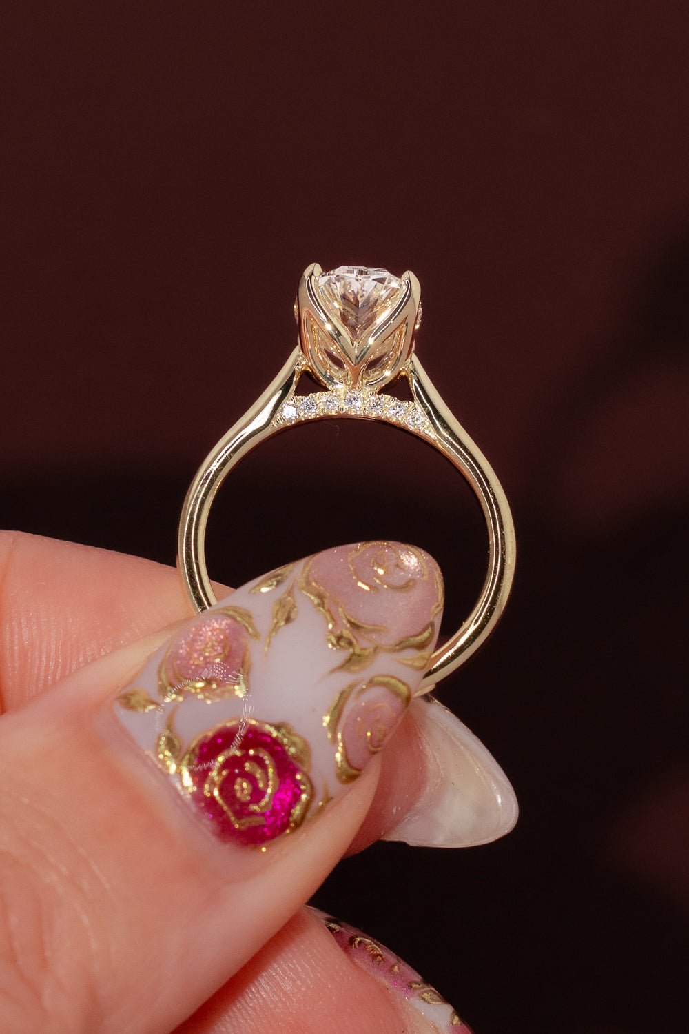 2.56ct E - VS1 Oval Lab Diamond Hana - PBD Engagement Rings