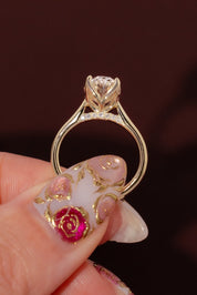 2.56ct E - VS1 Oval Lab Diamond Hana - PBD Engagement Rings