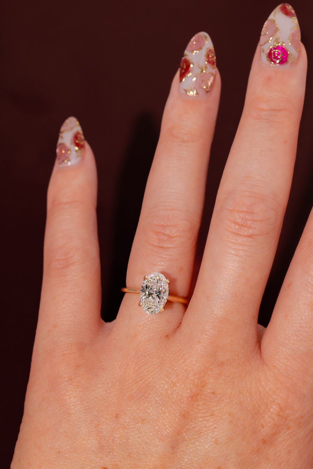 2.56ct E - VS1 Oval Lab Diamond Hana - PBD Engagement Rings