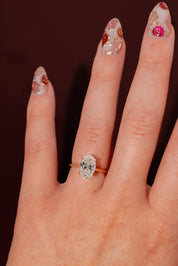 2.56ct E - VS1 Oval Lab Diamond Hana - PBD Engagement Rings