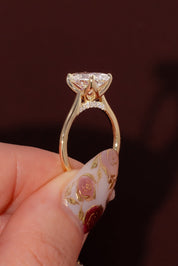 2.56ct E - VS1 Oval Lab Diamond Hana - PBD Engagement Rings