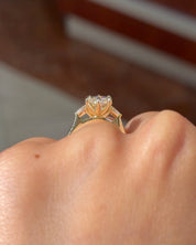 2.58ct D-VVS2 Marquise Lab Diamond Petite Gracie - PBD Engagement Rings