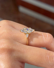2.58ct D-VVS2 Marquise Lab Diamond Petite Gracie - PBD Engagement Rings