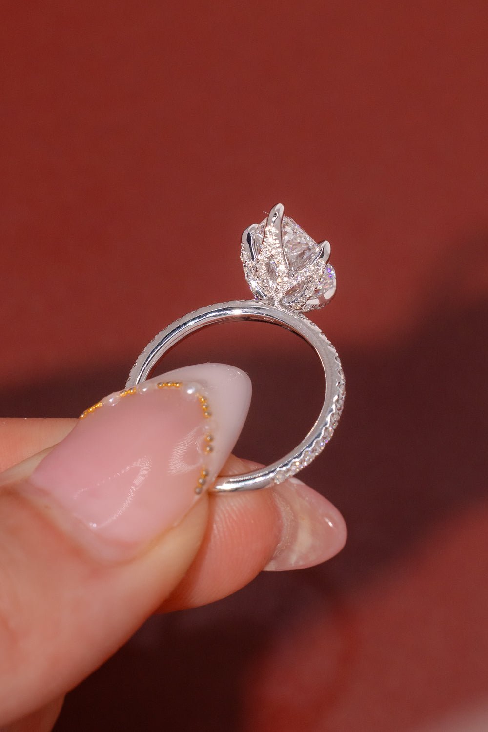 2.58ct D - VVS2 Pear Lab Diamond Samantha - PBD Engagement Rings