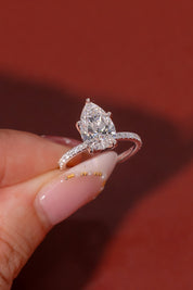 2.58ct D - VVS2 Pear Lab Diamond Samantha - PBD Engagement Rings