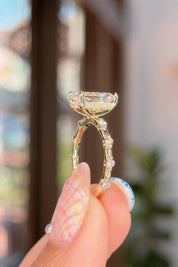 2.59ct D - VS1 Radiant Lab Diamond Daisy - PBD Engagement Rings