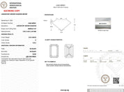 2.59ct D - VVS2 Emerald Lab Diamond Gracie - PBD Engagement Rings