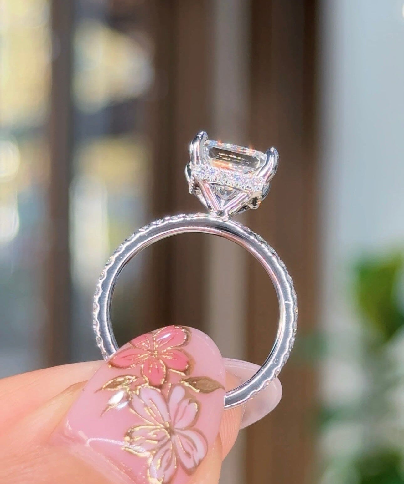 2.59ct E-VS1 Princess Lab Diamond Stephanie Engagement Rings Princess Bride Diamonds 