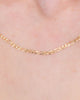 2.5mm Dainty Figaro Chain Necklaces Princess Bride Diamonds 