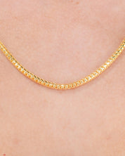 2.5mm Wheat Chain 14k Yellow Gold Necklaces Princess Bride Diamonds 