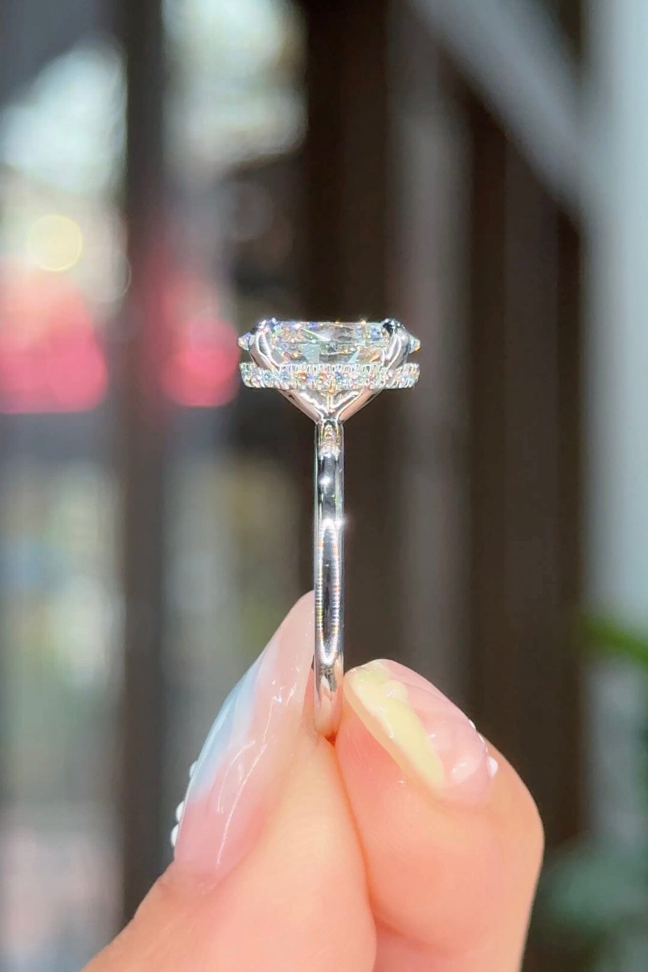 2.60ct D-VS1 Oval Lab Diamond Stephanie Engagement Rings Princess Bride Diamonds 