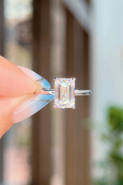 2.64ct D-VS1 Emerald Lab Diamond Leah Engagement Rings Princess Bride Diamonds 