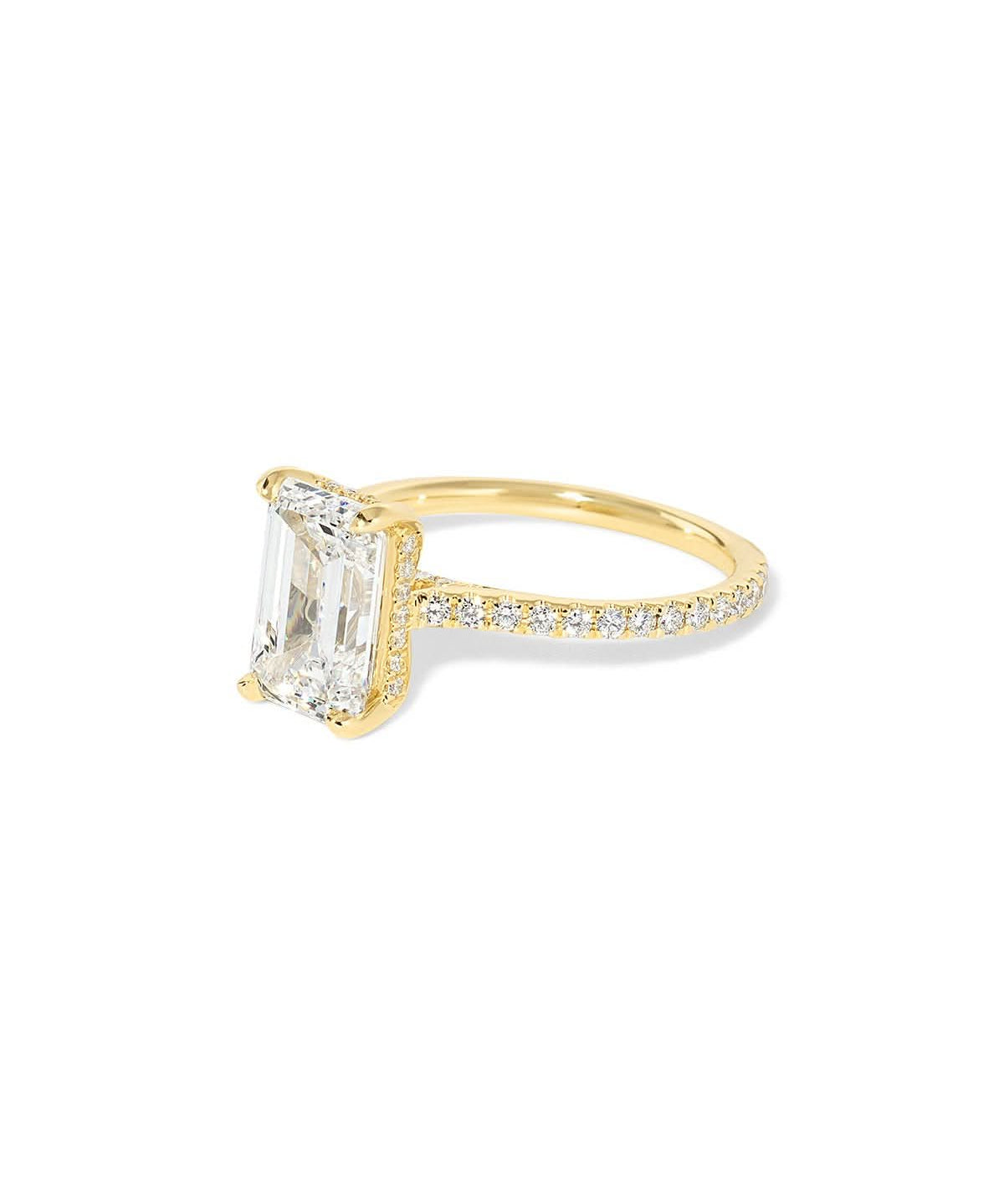 2.68ct D - VS1 Emerald Lab Diamond Alice - PBD Engagement Rings
