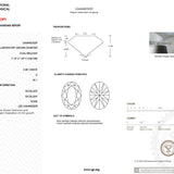 2.68ct D-VS1 Oval Lab Diamond Daisy Engagement Rings Princess Bride Diamonds 