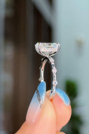 2.68ct D - VS1 Oval Lab Diamond Daisy - PBD Engagement Rings