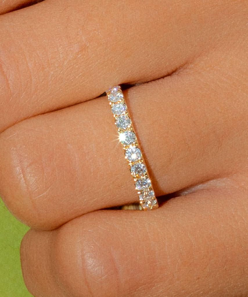 2.6mm Core Pavé Diamond Ring - PBD Rings