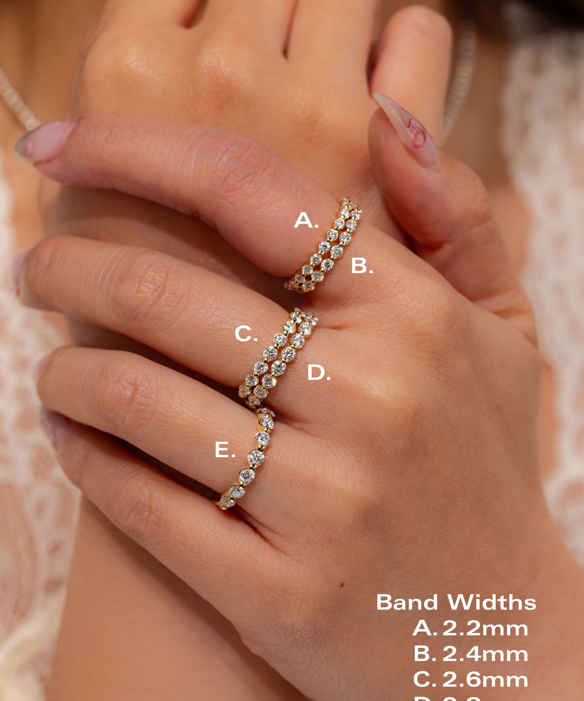 2.6mm Floating Single Prong Round Natural Diamond Ring Rings Princess Bride Diamonds 