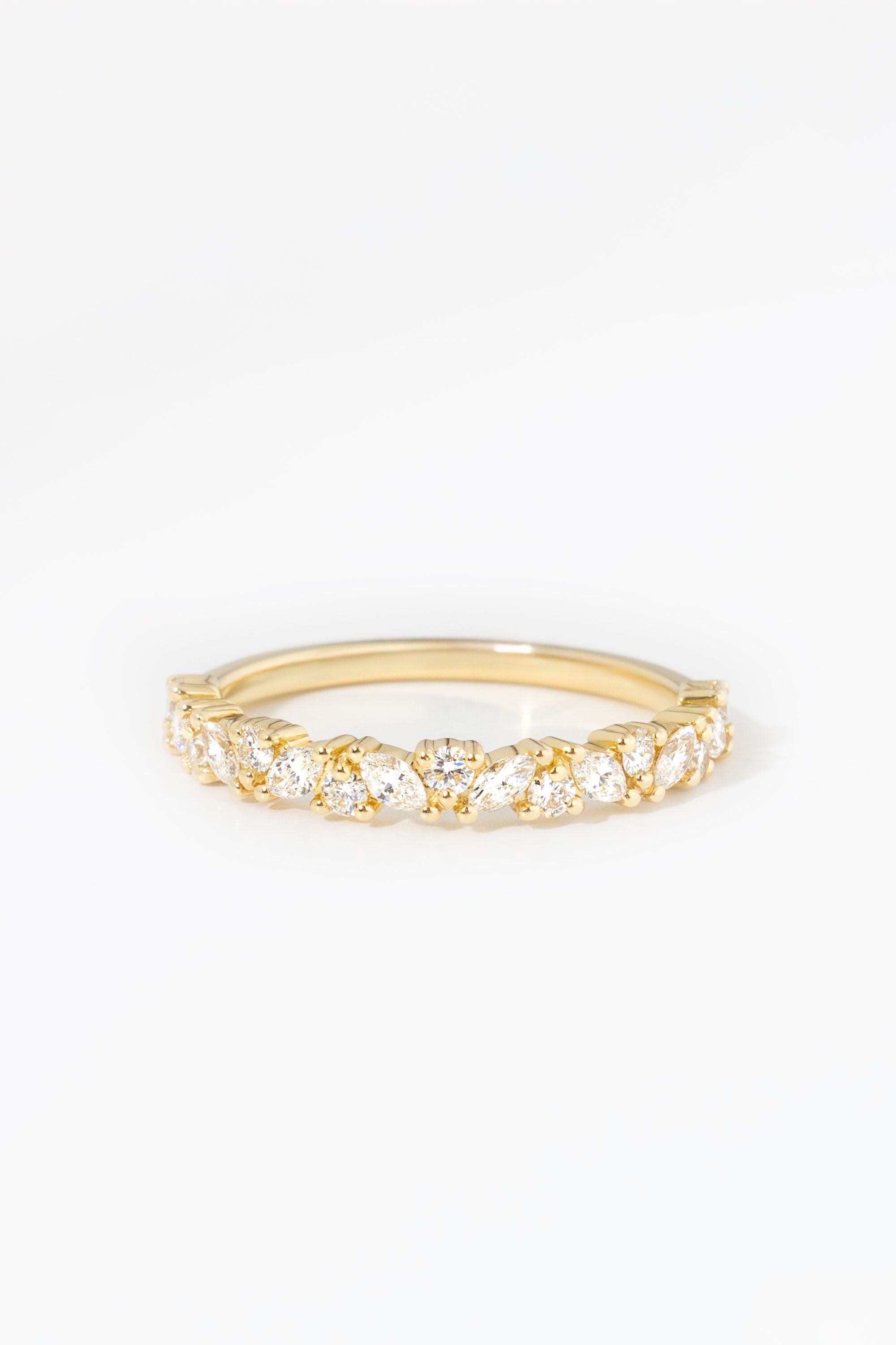 2.6mm Mariposa Band Rings Princess Bride Diamonds 