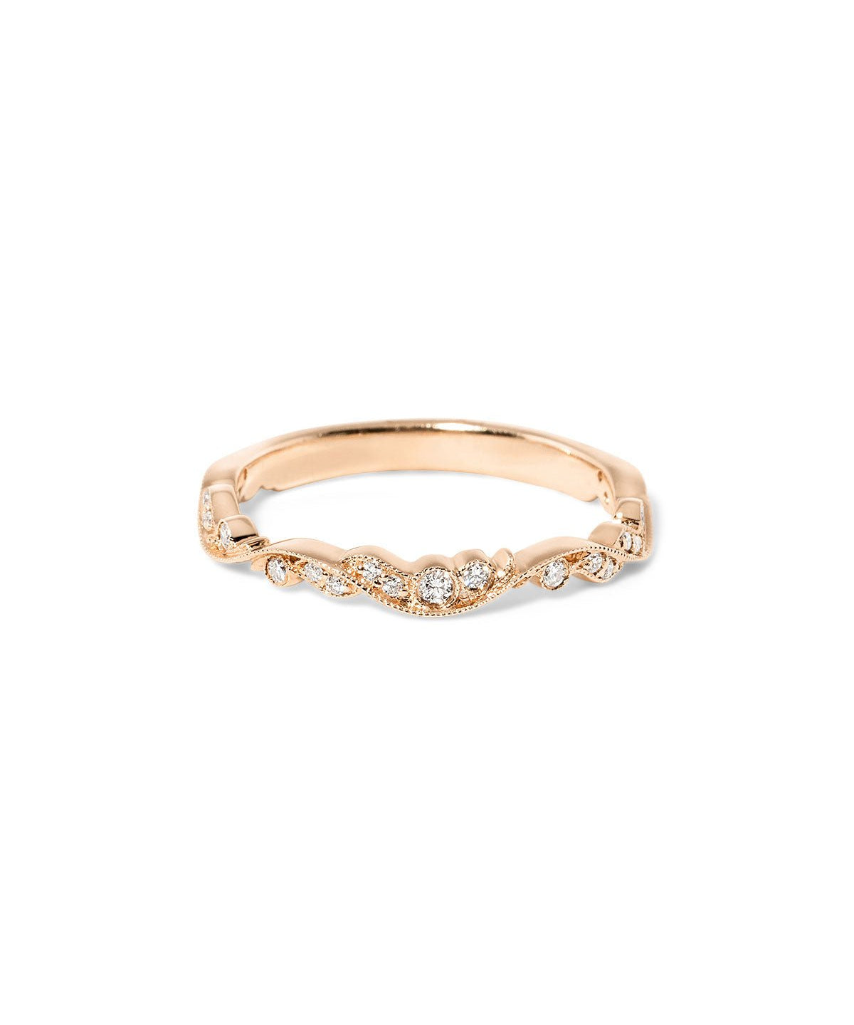 2.6mm Rosette Diamond Ring - PBD Rings