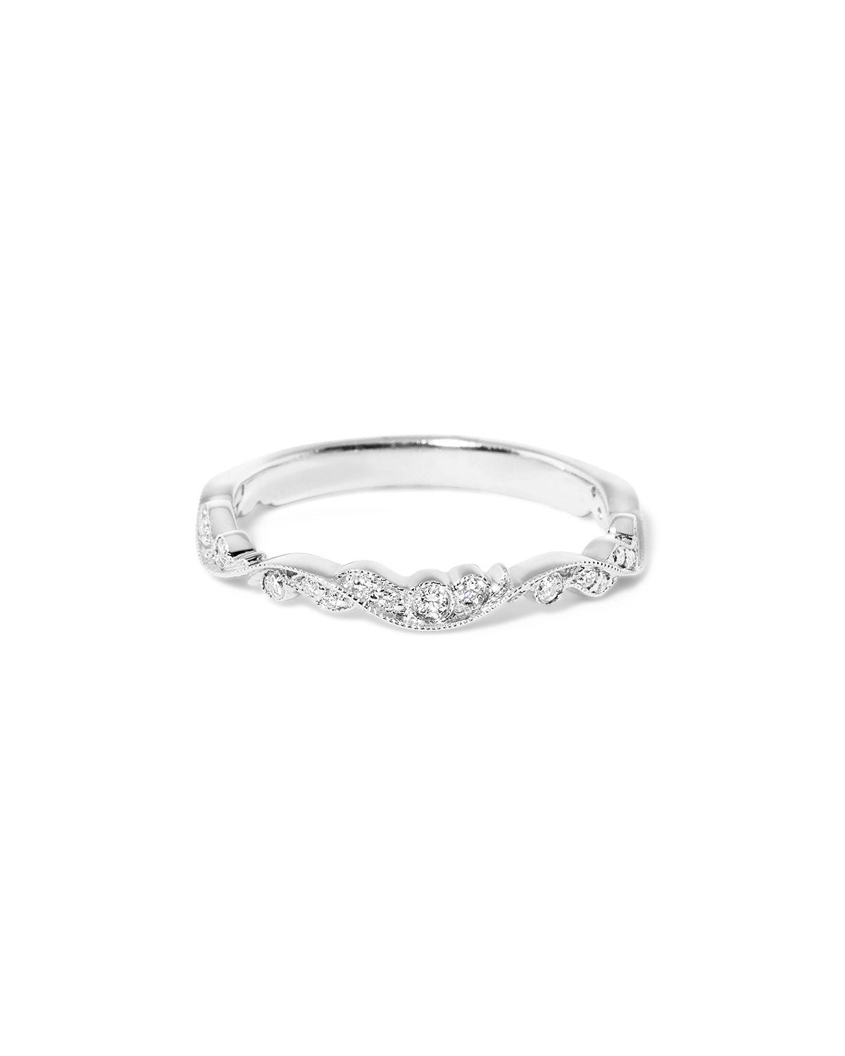 2.6mm Rosette Diamond Ring - PBD Rings