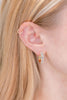 2.72ct Lab Diamond Pavé Hoops Earrings Princess Bride Diamonds 