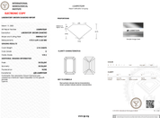 2.74ct D - VVS2 Emerald Lab Diamond Lucia - PBD Engagement Rings