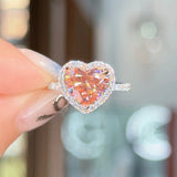 2.74ct FVP-VS1 Heart Lab Diamond Leilani Engagement Rings Princess Bride Diamonds 