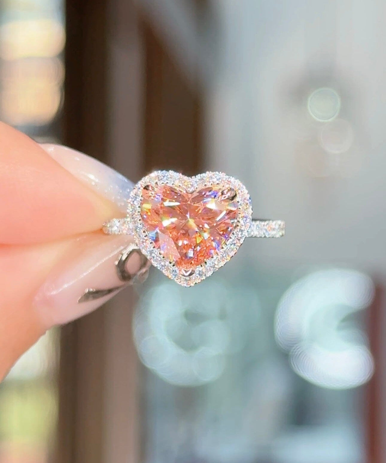 2.74ct FVP - VS1 Heart Lab Diamond Leilani - PBD Engagement Rings