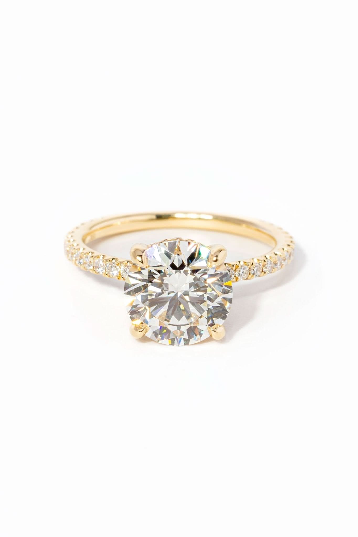 2.75ct E - VS1 Round Lab Diamond Kayla - PBD Engagement Rings