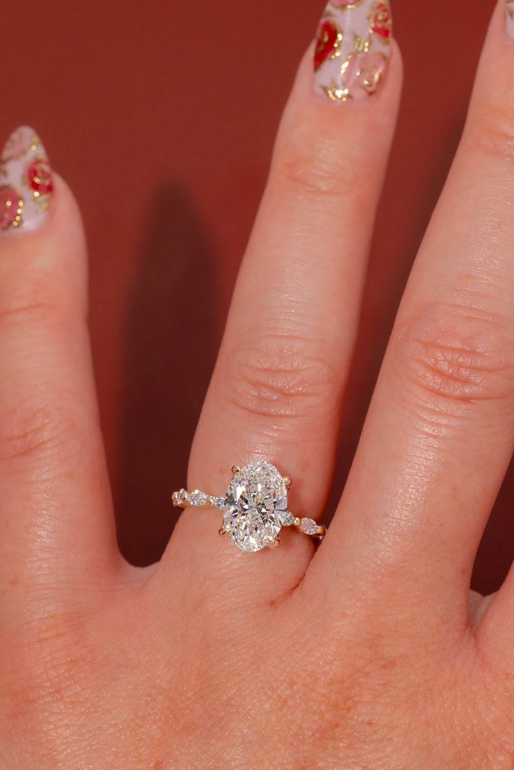 2.75ct F - VS1 Oval Lab Diamond Ren - PBD Engagement Rings