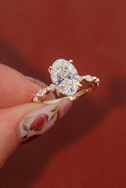 2.75ct F - VS1 Oval Lab Diamond Ren - PBD Engagement Rings