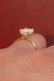 2.78ct E - VVS2 Emerald Lab Diamond Leah - PBD Engagement Rings