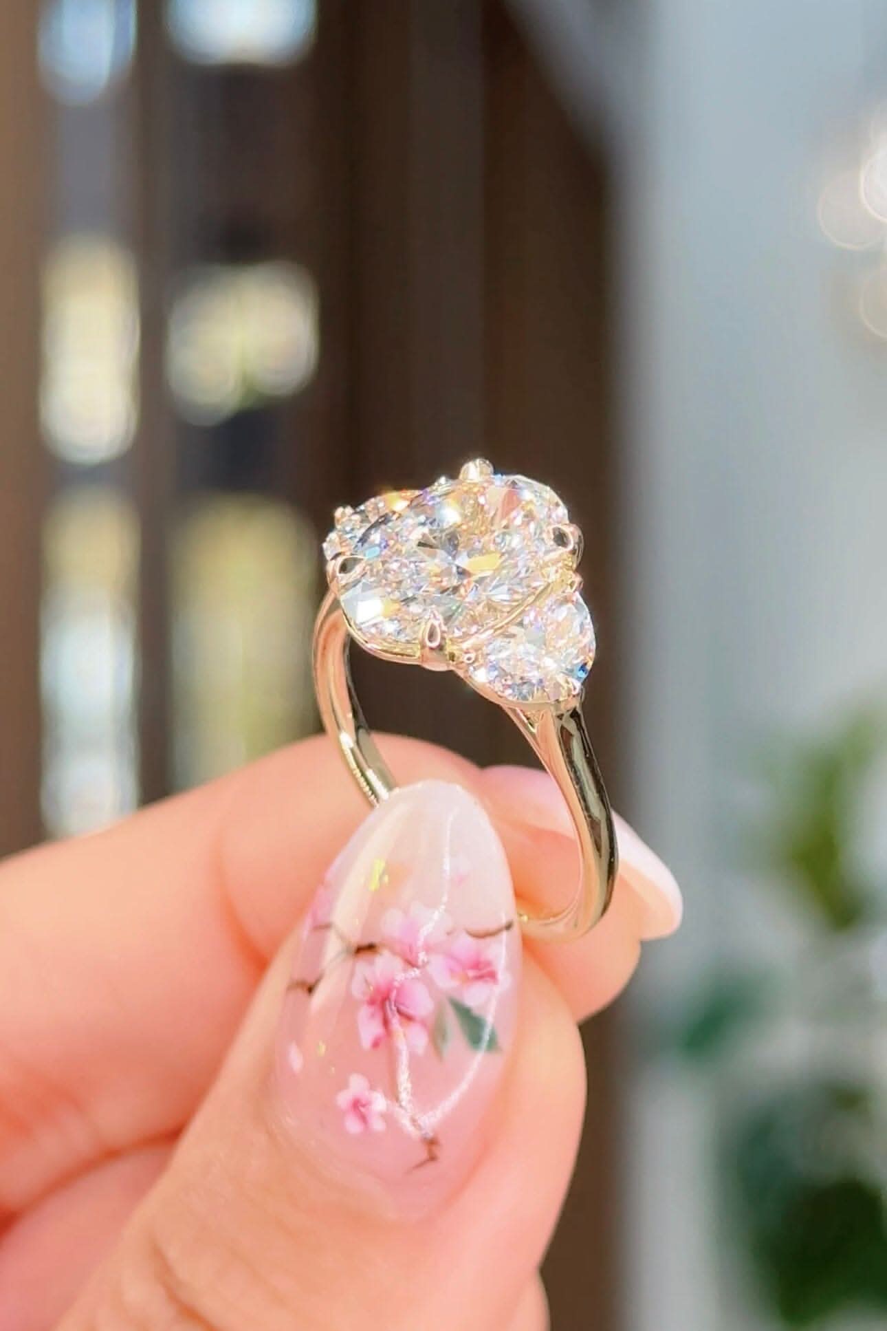 2.85ct E - VVS2 Oval Lab Diamond Lucia - PBD Engagement Rings