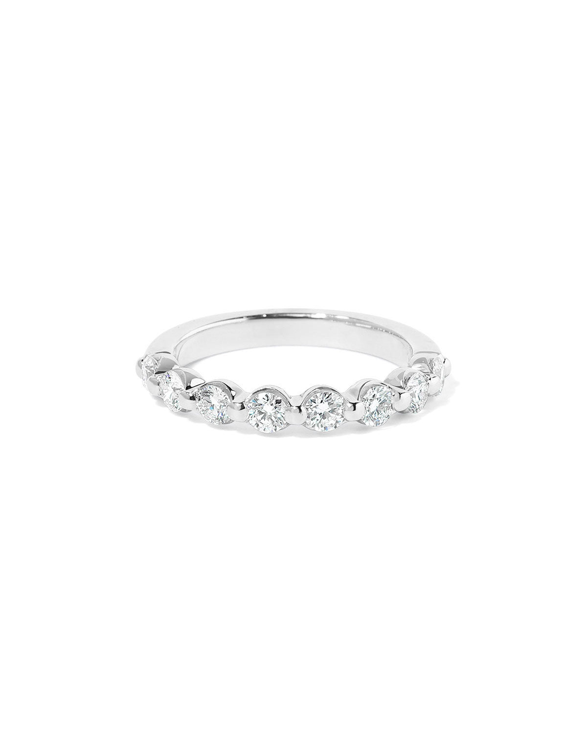 3.0mm Floating Single Prong Diamond Ring