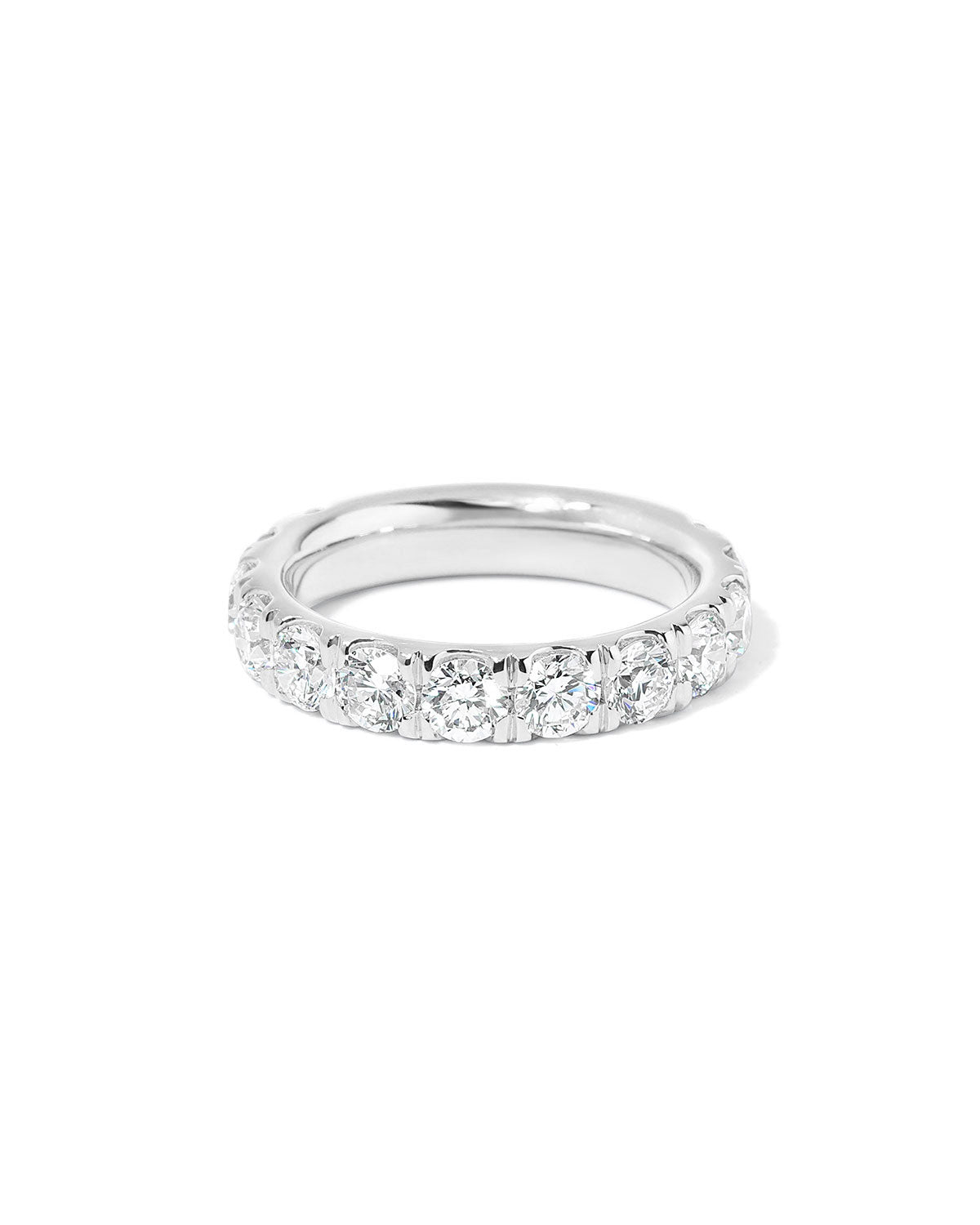 4mm Core Pavé Lab Diamond Ring