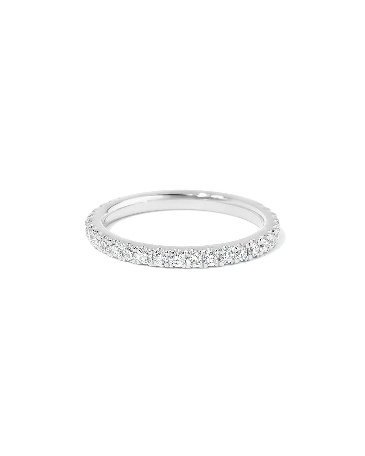 2.2mm Core Pavé Diamond Ring
