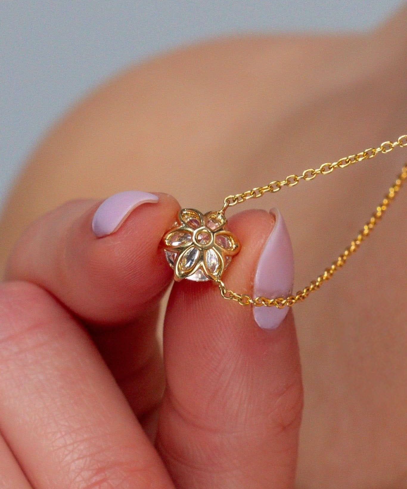 2ct Caraline Round Diamond Pendant - PBD Necklaces