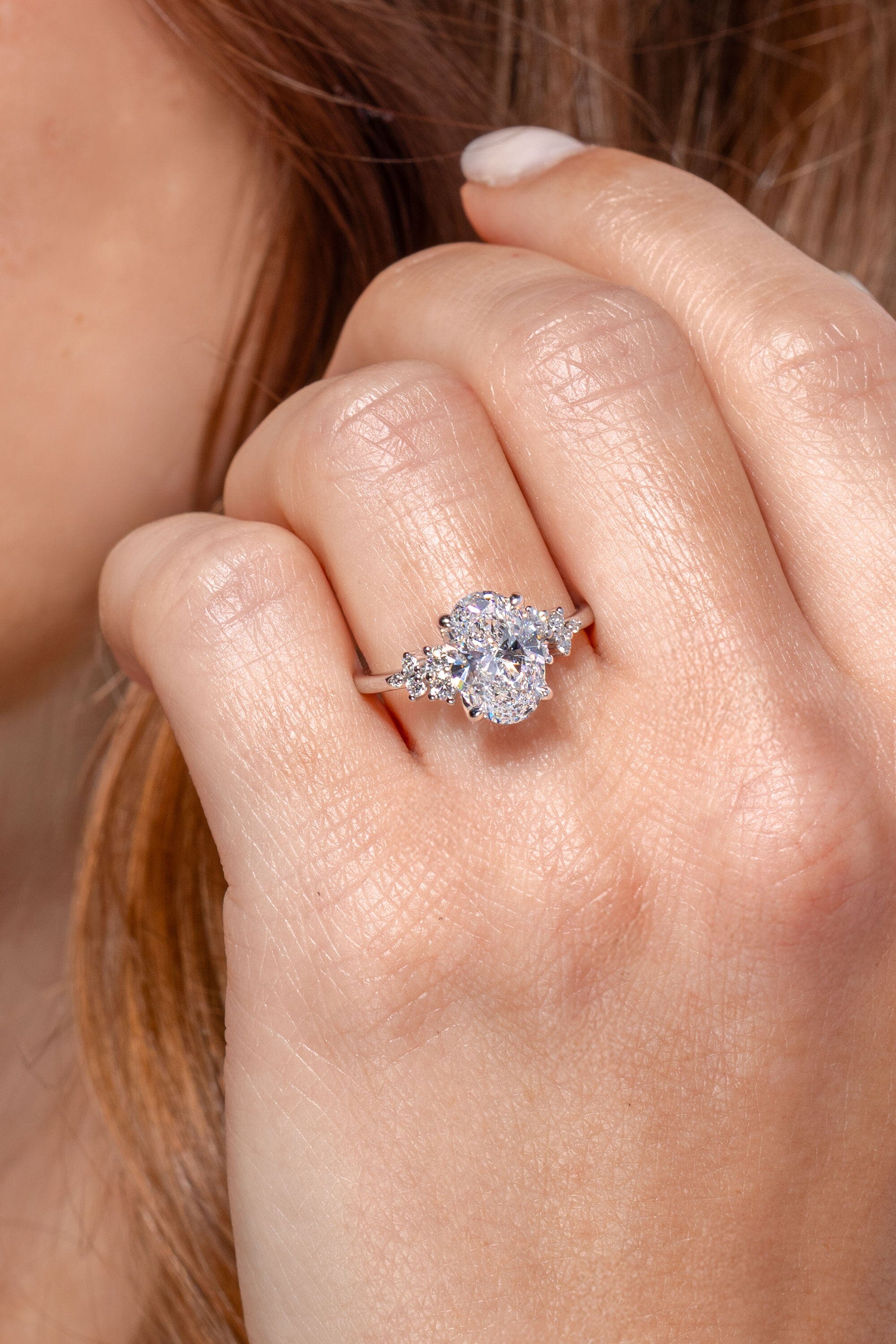2ct Oval Lab Diamond Nova Engagement Rings Princess Bride Diamonds 