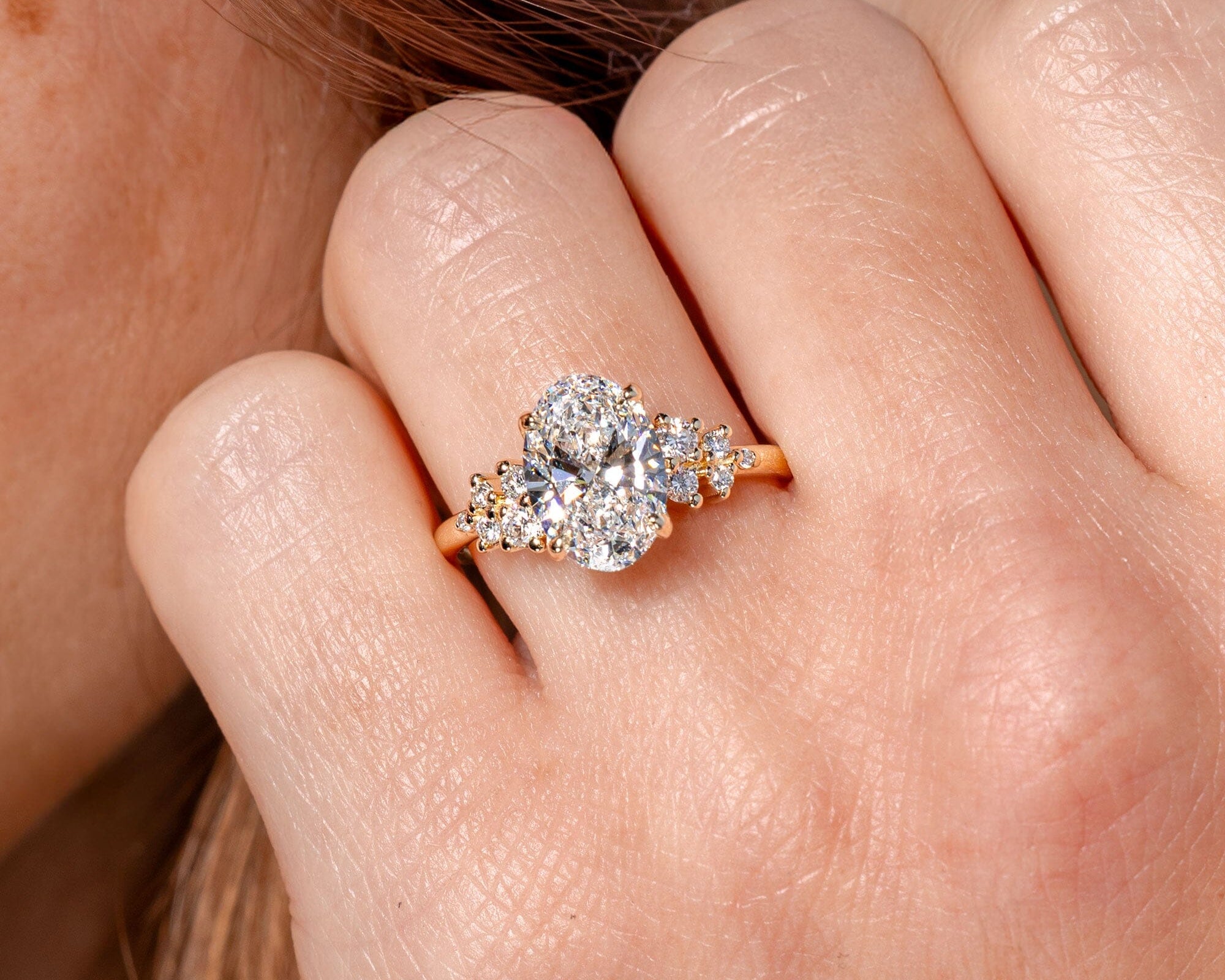 2ct Oval Lab Diamond Nova Engagement Rings Princess Bride Diamonds 