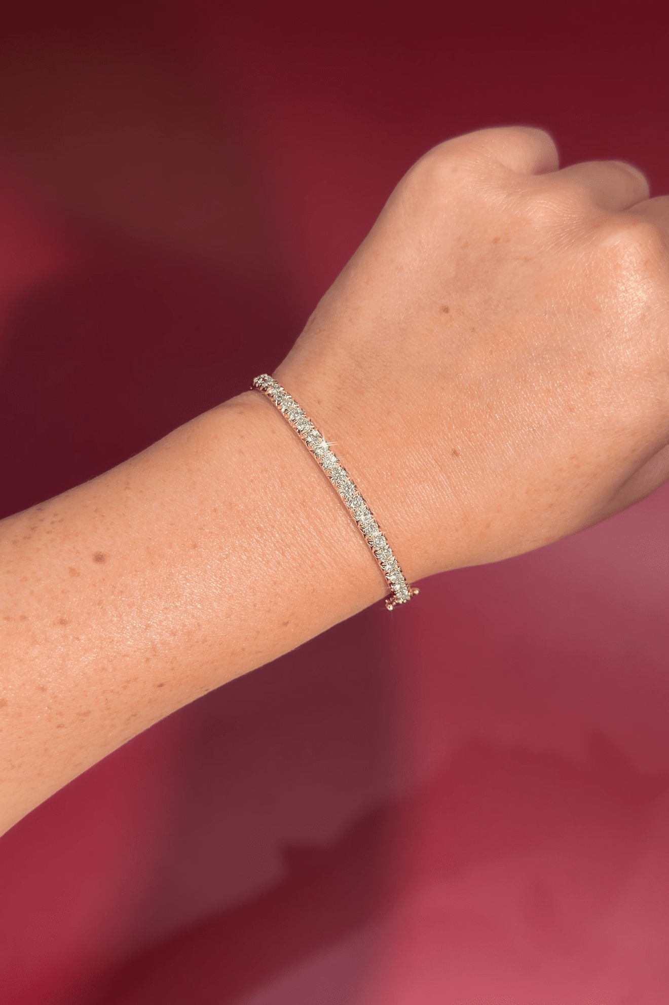 2ct Pavé Natural Diamond Bangle Yellow Gold - PBD Bracelets