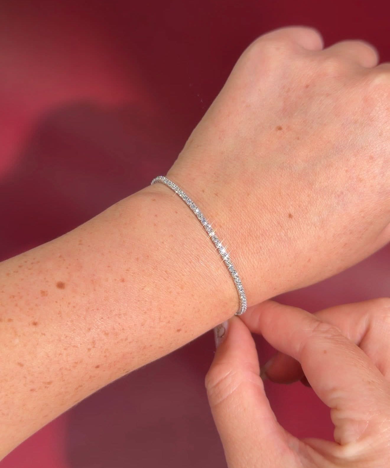 2ct Tennis Bracelet White Gold - PBD Bracelets