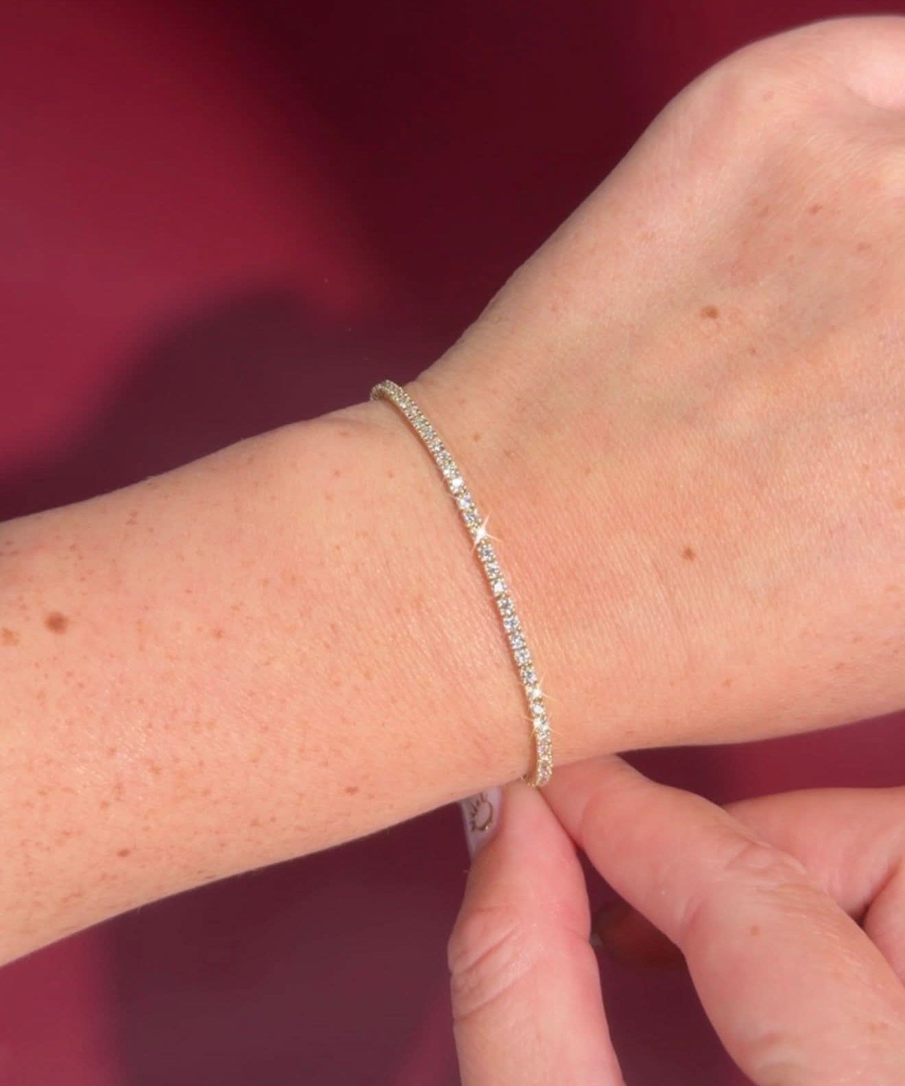 2ct Tennis Bracelet Yellow Gold - PBD Bracelets