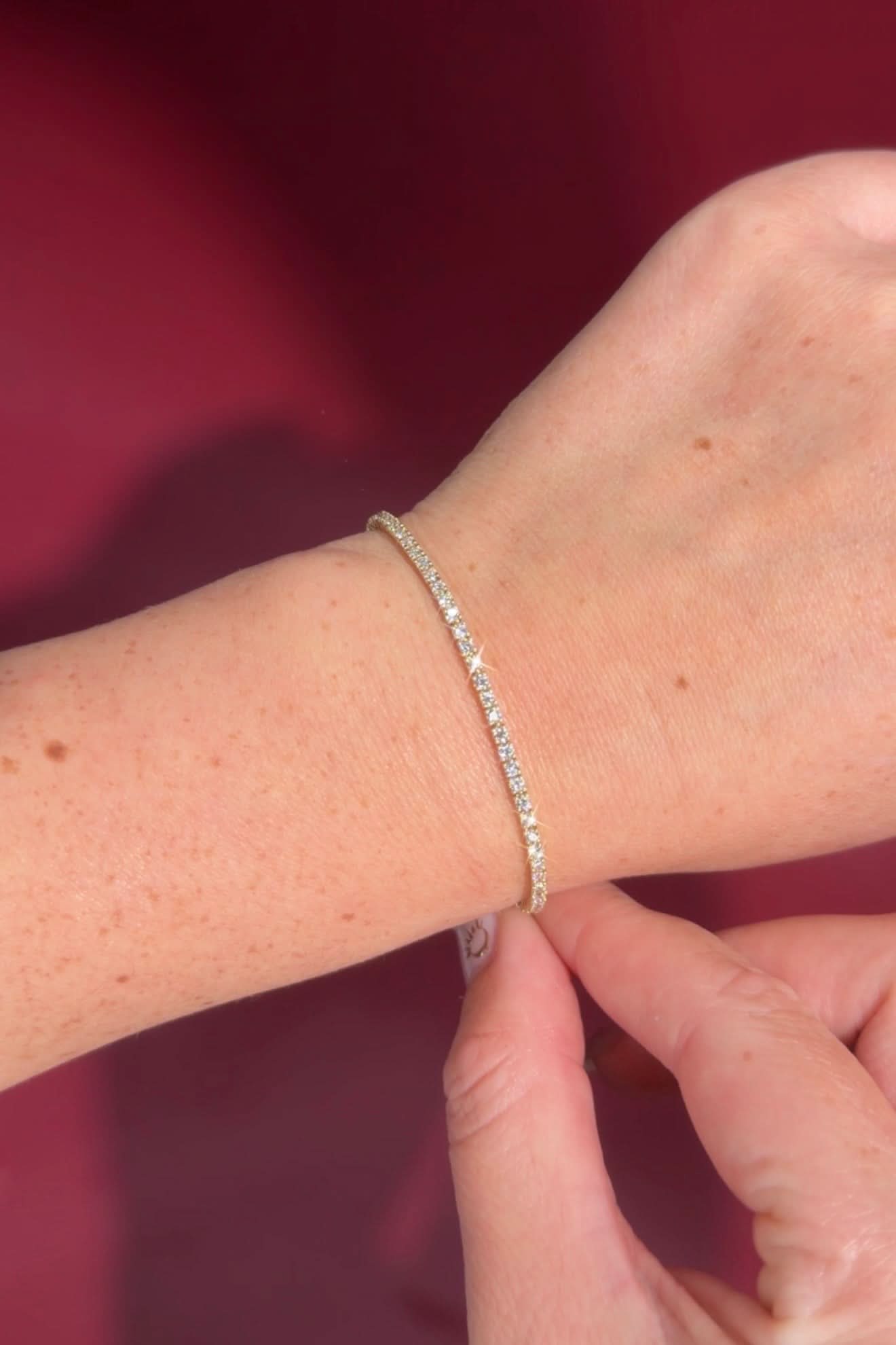 2ct Tennis Bracelet Yellow Gold - PBD Bracelets