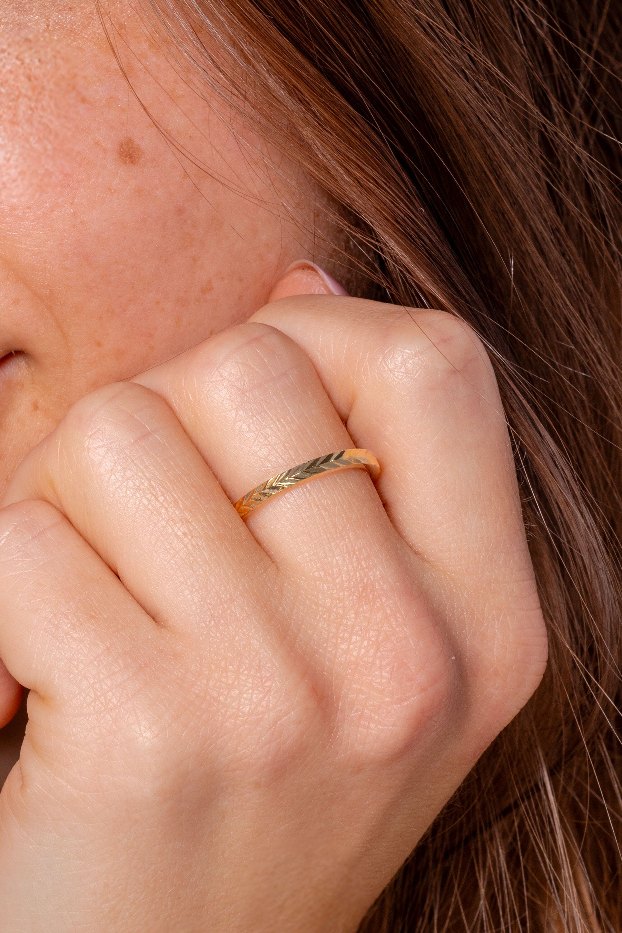 2mm Wheat Engraving Band Rings Princess Bride Diamonds 