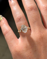 3.04ct F-VS1 Oval Lab Diamond Colette