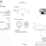 3.03ct D-VVS2 Pear Lab Diamond