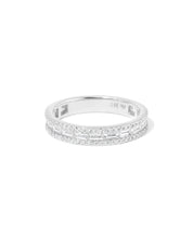 3.5mm Petite East West Baguette & Pavé Diamond Ring