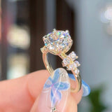 3.00ct D-VS1 Round Lab Diamond Supernova Engagement Rings Princess Bride Diamonds 