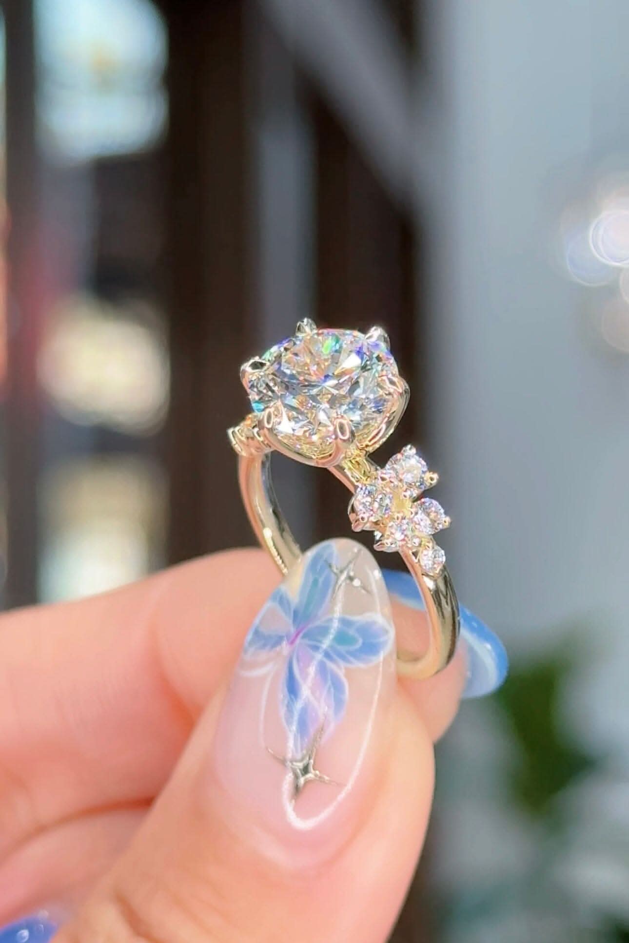 3.00ct D - VS1 Round Lab Diamond Supernova - PBD Engagement Rings