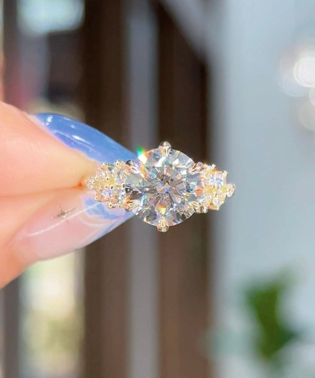 3.00ct D - VS1 Round Lab Diamond Supernova - PBD Engagement Rings